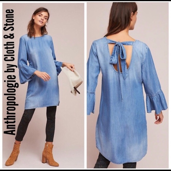 🎉HP🎉 Anthropologie Cloth & Stone Tunic Dress Size XS - Picture 4 of 8
